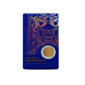 KOMSCO, 2022 Korean Chiwoo Cheonwang 1/10 oz Gold Medallion Blue