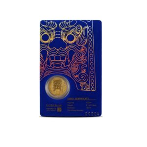 KOMSCO, 2022 Korean Chiwoo Cheonwang 1/10 oz Gold Medallion Blue