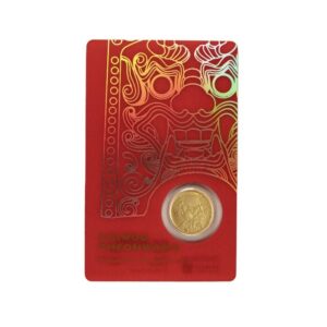 KOMSCO, 2022 Korean Chiwoo Cheonwang 1/10 oz Gold Medallion Red