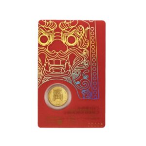 KOMSCO, 2022 Korean Chiwoo Cheonwang 1/10 oz Gold Medallion Red