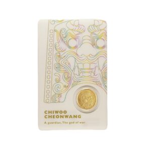 KOMSCO, 2022 Korean Chiwoo Cheonwang 1/10 oz Gold Medallion White