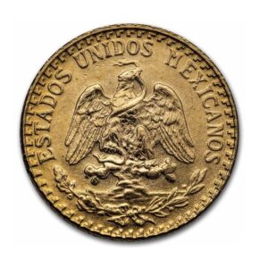 Mexican Mint, Mexican 2 Pesos Gold Coin (Random Year)