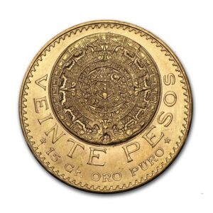 Mexican Mint, Mexican 20 Pesos Gold Coin (Random Year)