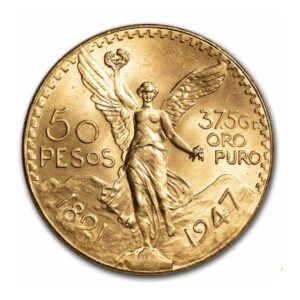 Mexican Mint, 1947 Mexican 50 Pesos Gold Coin