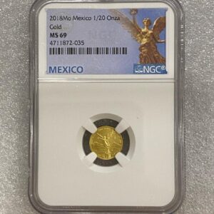 Mexican Mint, 2018 Libertad 1/20 oz Gold Coin NGC MS69