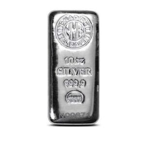 Nadir Metal Rafineri, 10 oz Silver Cast Bar with CoA