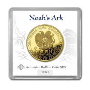 Armenia, 2024 Noah’s Ark 10,000 Dram 1/4 oz Gold Coin in Capsule