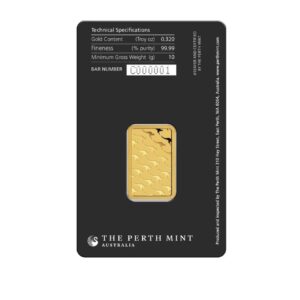 Perth Mint, 10 Gram Gold Bar in Assay