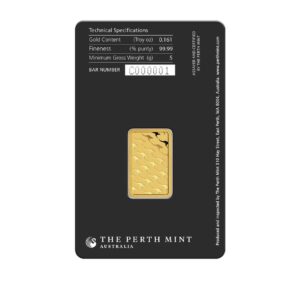 Perth Mint, 5 Gram Gold Bar in Assay