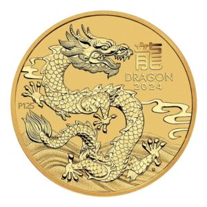 Perth Mint, 2024 Australia Lunar Series III Year of the Dragon 1 oz Gold Coin