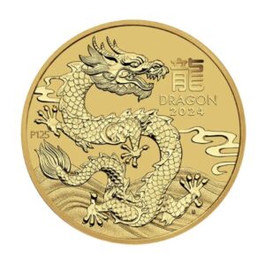 Perth Mint, 2024 Australia Lunar Series III Year of the Dragon 1/4 oz Gold Coin