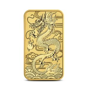 Perth Mint, 2018 Rectangular Dragon 1 oz Gold Coin Bar