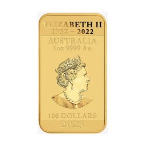 Perth Mint, 2023 Rectangular Dragon 1 oz Gold Coin Bar