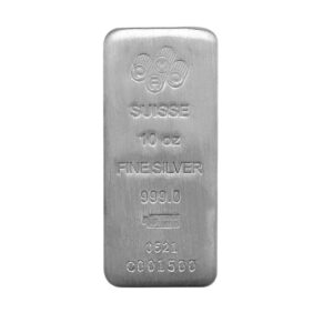 Pamp Suisse 10 oz Silver Cast Bar with Assay