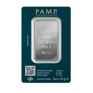 Pamp Suisse, 45th Anniversary of Lady Fortuna 1 oz Silver Minted Bar in Assay