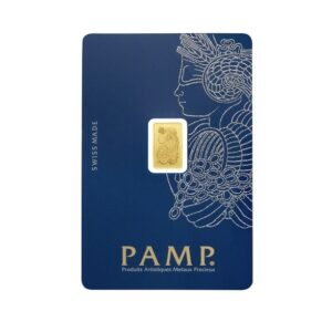 Pamp Suisse, Lady Fortuna 1 Gram Gold Minted Bar in Assay