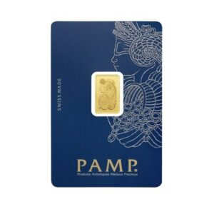 Pamp Suisse, Lady Fortuna 2.5 Gram Gold Minted Bar in Assay