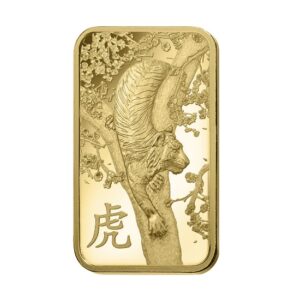 Pamp Suisse, 2022 Lunar Tiger 5 Gram Gold Bar in Assay