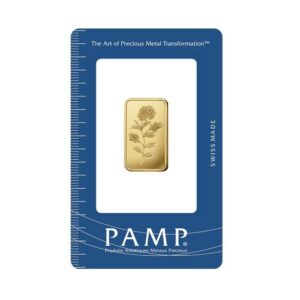 Pamp Suisse, Rosa 10 Gram Gold Bar in Assay