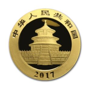 China Mint, 2017 Panda 8 Gram Gold Coin