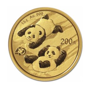 Chinese Mint, 2022 15 Gram Panda Gold Coin