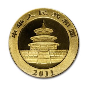 China Mint, 2011 Panda 1/4 oz Gold Coin