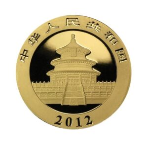 Chinese Mint, 2012 1/4 oz Panda Gold Coin