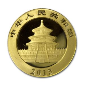 China Mint, 2013 Panda 1/4 oz Gold Coin