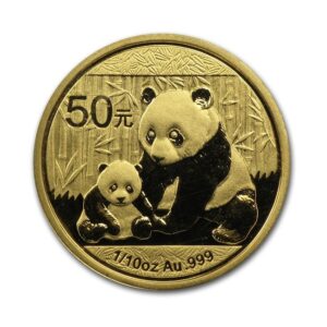 Chinese Mint, 2012 1/10 oz Panda Gold Coin