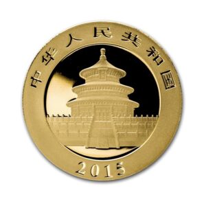 Chinese Mint, 2015 1/10 oz Panda Gold Coin