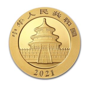 Chinese Mint, 2021 15 Gram Panda Gold Coin