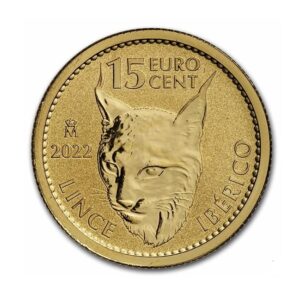 Spanish Royal Mint, 2021 Spanish Iberian Lynx 1/10 oz Reverse Proof Gold Coin