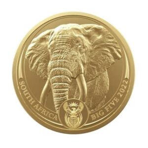 South African Mint, 2022 Big Five Elephant 1 oz Gold Coin