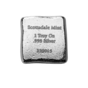 Scottsdale Mint, Lion 1 oz Silver Cast Bar