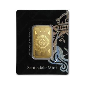 Scottsdale Mint, Marquee 1oz Gold Bar in Assay