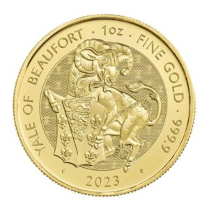 Royal Mint, 2023 The Royal Tudor Beasts Yale of Beaufort 1 oz Gold Coin