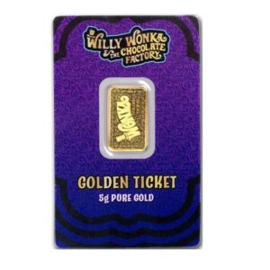 Pamp Suisse, 2023 Willy Wonka Golden Ticket 5g Gold Bar