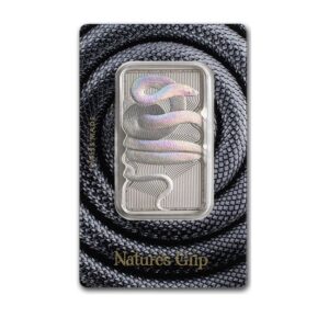 Pamp Suisse, 2023 Niue 1 oz Silver Nature's Grip Sunbeam Snake $2 Bar in Assay