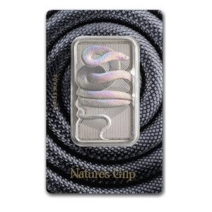 Pamp Suisse, 2023 Niue 1 oz Silver Nature's Grip Sunbeam Snake $2 Bar in Assay