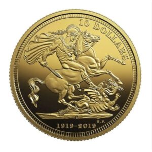 Royal Canadian Mint, 2019 $10 Pure Gold Coin – The 1919 Sovereign: 100th Anniversary of the Last Issue