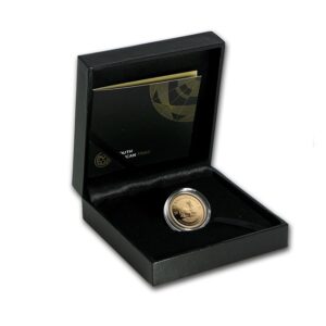 South Africa Mint, 2017 Krugerrand 1/4 oz Gold Proof Coin 50th Year Anniversary Privy in black box