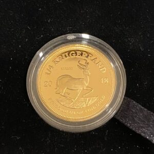 South Africa Mint, 2018 Krugerrand 1/4 oz Gold Proof Coin with Privy Mark - Armistice