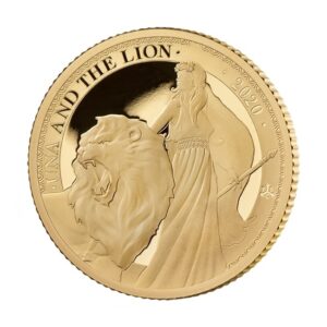 Royal Mint, 2020 1/4 oz St Helena Una and the Lion .9999 Gold Proof Coin