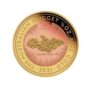 Perth Mint, 2021 Australia Nugget 35th Anniversary 1/4 oz Gold Proof Coin