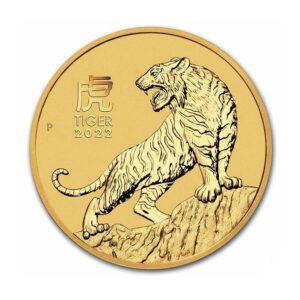 Perth Mint, 2022 Australia Lunar Series III Year of the Tiger 1/10 oz Gold Coin