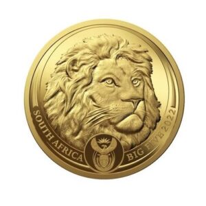 South Africa Mint, 2022 South Africa Big 5 Lion 1/4 oz Gold Proof Coin