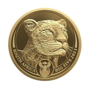 South Africa Mint, 2023 South Africa Big 5 Leopard 1/4 oz Gold Proof Coin