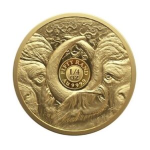 South Africa Mint, 2023 South Africa Big 5 Buffalo 1/4 oz Gold Proof Coin