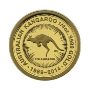 Perth Mint, 1989-2014 Australian Kangaroo 25th Anniversary Proof 1/4oz Gold Coin