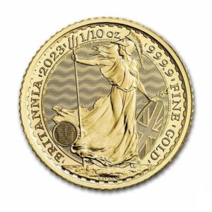 Royal Mint, 2021 - 2023 QEII Britannia 1/10 oz Gold Coin